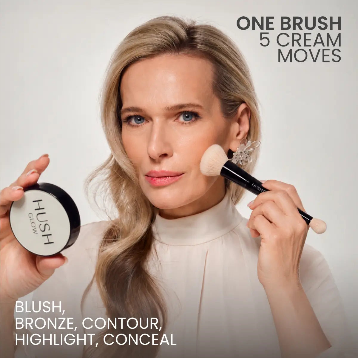 Dual-Ended Cheek + Eye Brush